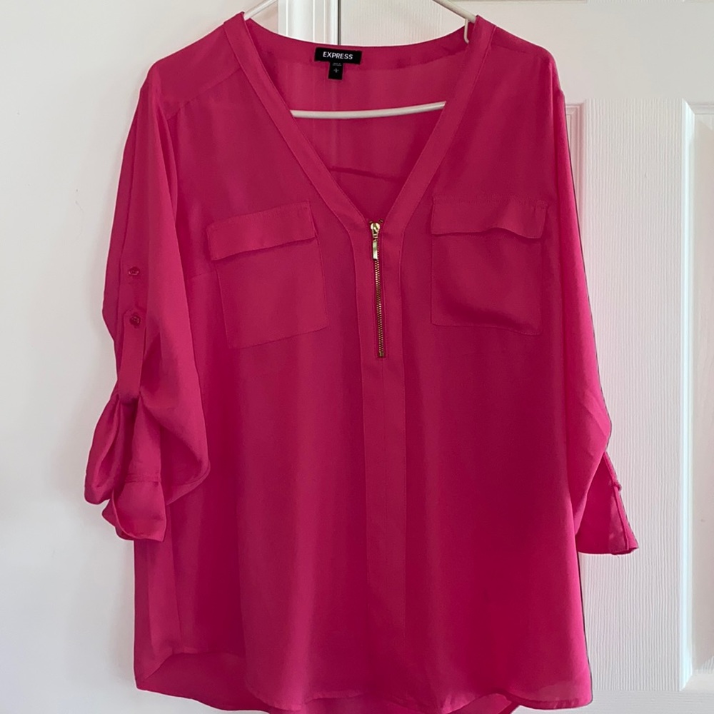 COPY - Express convertible sleeve blouse